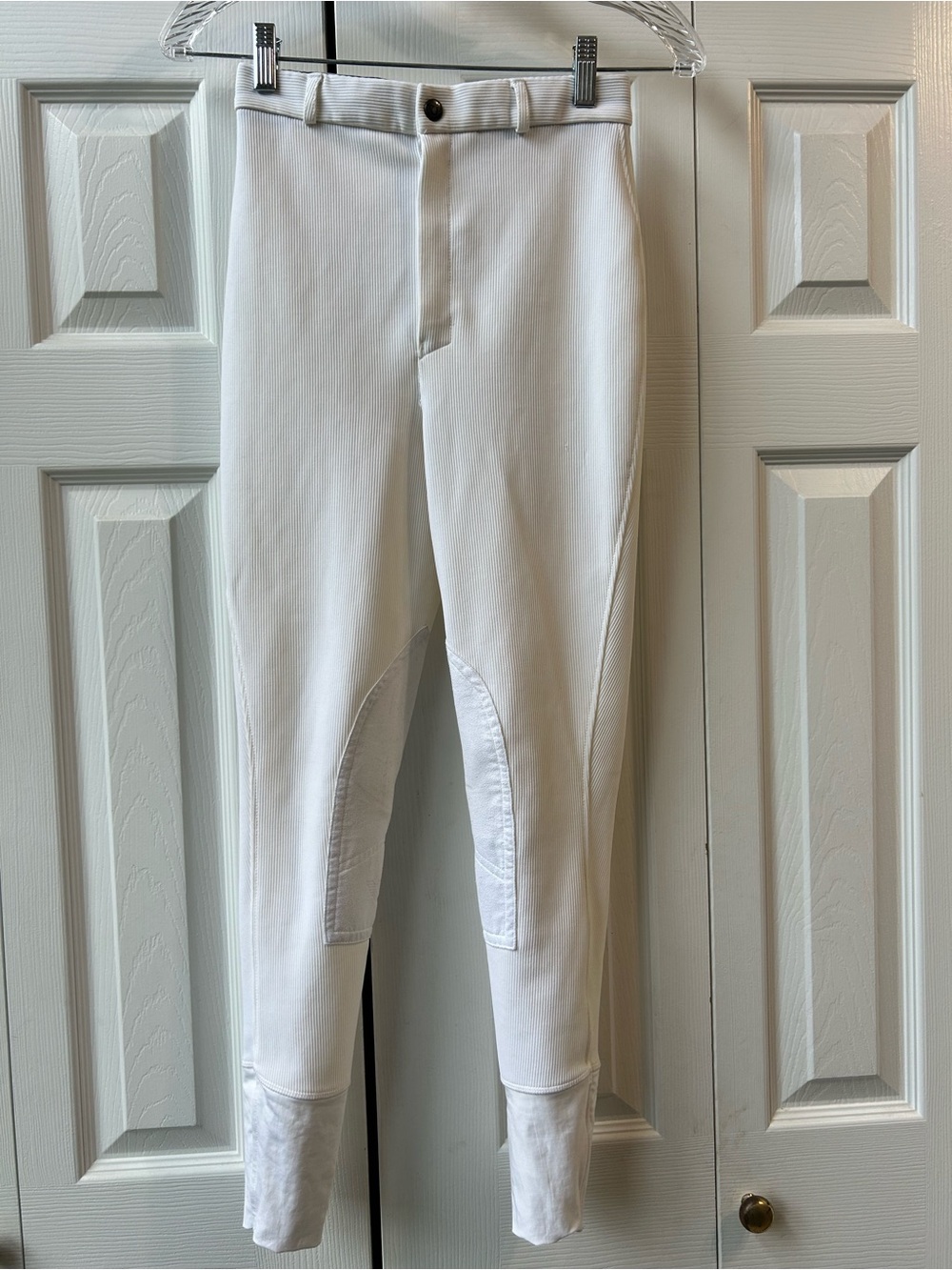 Girl’s White Stretch Riding Breeches